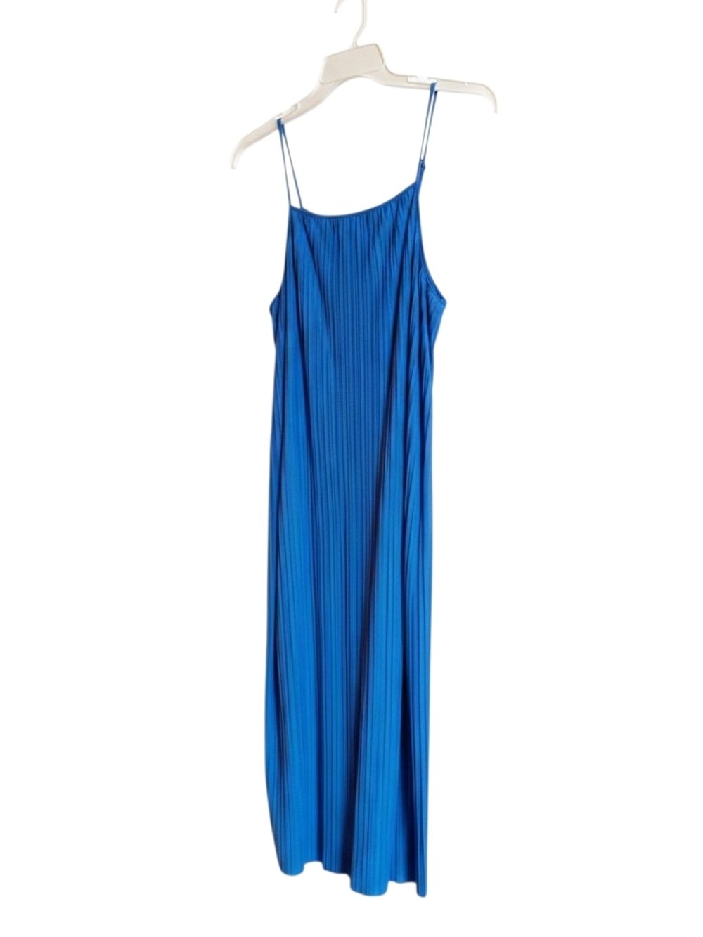 a new day Blue Pleated Maxi Slip Dress - Spaghetti Straps